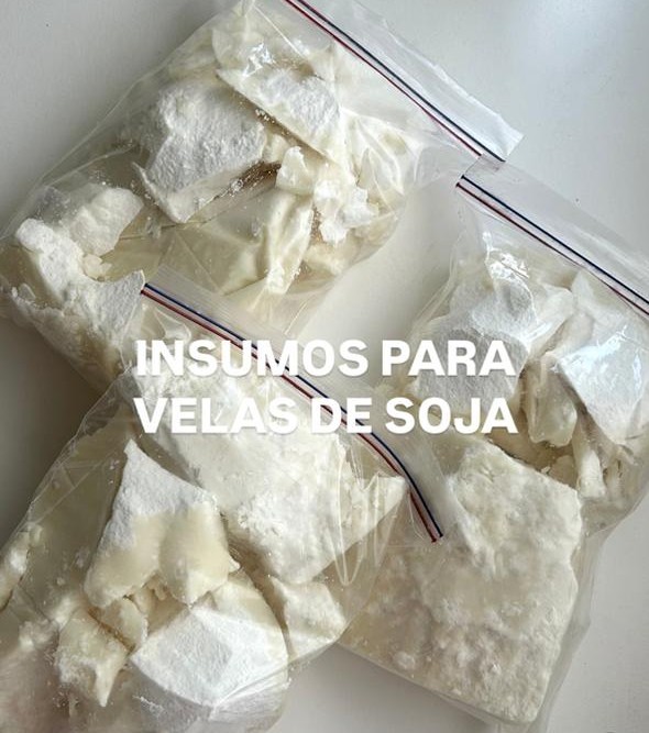 Cera e insumos para velas de soya